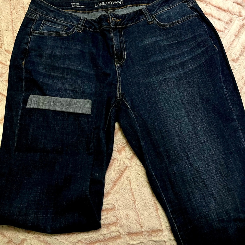 Lane Bryant Womens Boyfriend Cut SZ 16 Medium Wash Jean